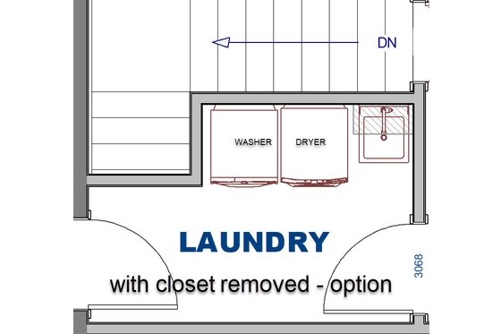 Floor Plan - Main Floor for Country House Plan #44-267 - 2 bed, 2 bath