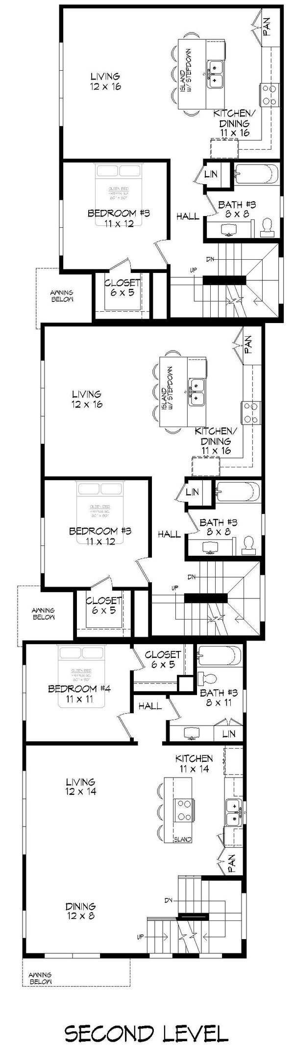 Home Plan - Contemporary Floor Plan - Upper Floor Plan #932-645