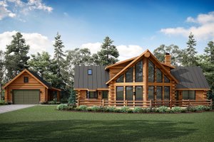 Home Plan - Cabin Exterior - Front Elevation Plan #124-264