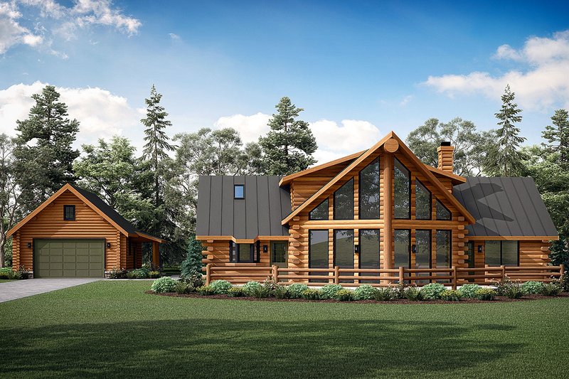 Dream House Plan - Cabin Exterior - Front Elevation Plan #124-264