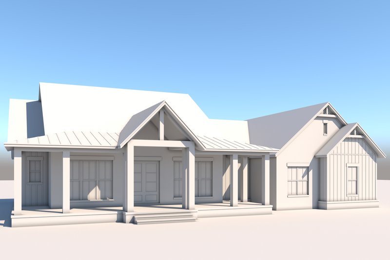 Architectural House Design - Exterior - Front Elevation 3 for Farmhouse House Plan #430-326 - 3 bed, 2.5 bath