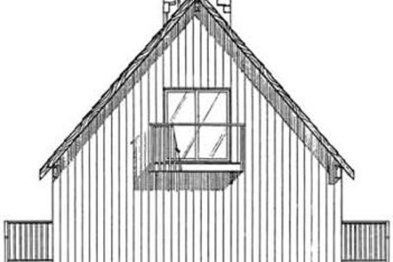 Exterior - Rear Elevation for Cottage House Plan #126-109 - 3 bed, 2 bath