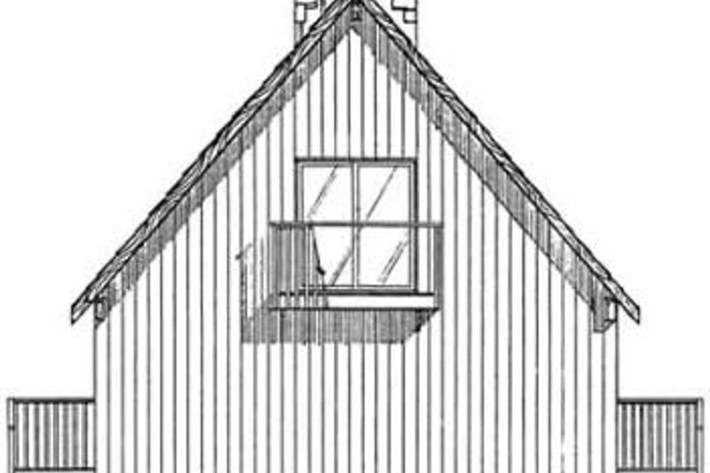Dream House Plan - Exterior - Rear Elevation for Cottage House Plan #126-109 - 3 bed, 2 bath
