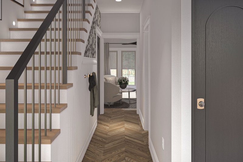 House Plan Design - Interior - Entry for Victorian House Plan #455-462 - 3 bed, 2.5 bath