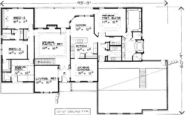 European Floor Plan - Main Floor Plan #308-175