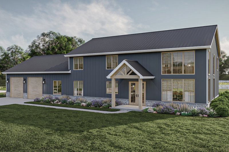 Barndominium Style House Plan - 4 Beds 2.5 Baths 3263 Sq/Ft Plan #455-523