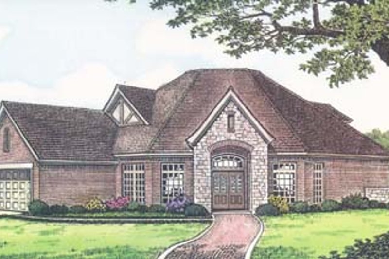 Home Plan - Colonial Exterior - Front Elevation Plan #310-541