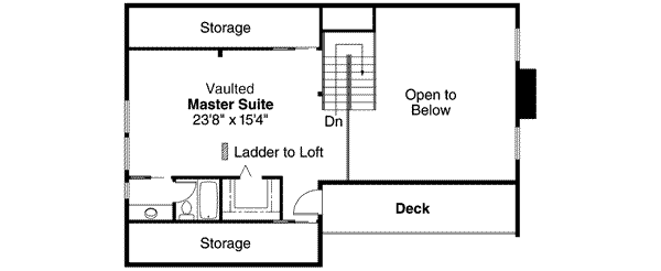 Architectural House Design - Contemporary Floor Plan - Upper Floor Plan #124-405