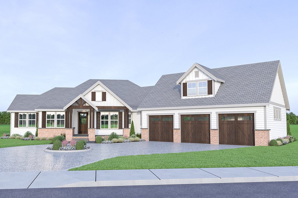 Farmhouse Style House Plan 3 Beds 2 5 Baths 2799 Sq Ft Plan 1070 22 Houseplans Com