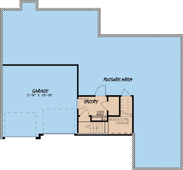 House Blueprint - Traditional Floor Plan - Lower Floor Plan #923-26