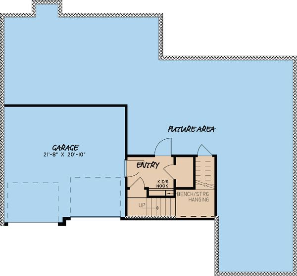 Traditional Floor Plan - Lower Floor Plan #923-26