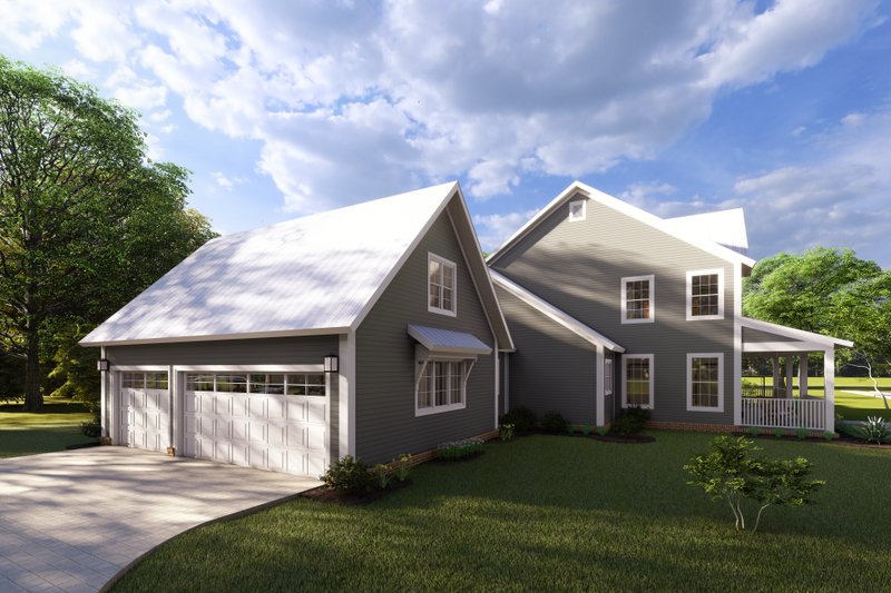 Dream House Plan - Exterior - Other Elevation 3 for Farmhouse House Plan #513-2206 - 4 bed, 4 bath