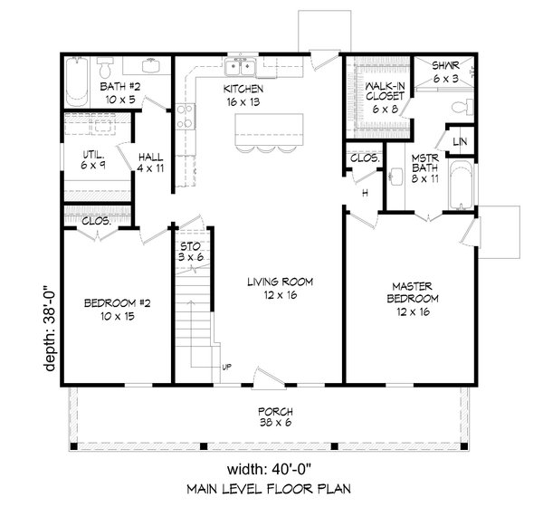 Home Plan - Traditional Floor Plan - Main Floor Plan #932-527