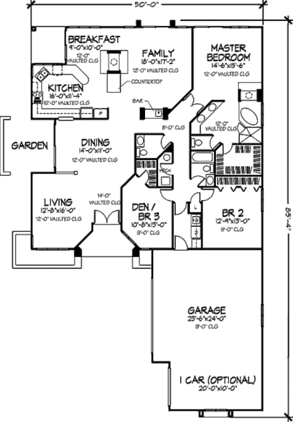 House Plan Design - European Floor Plan - Main Floor Plan #320-377