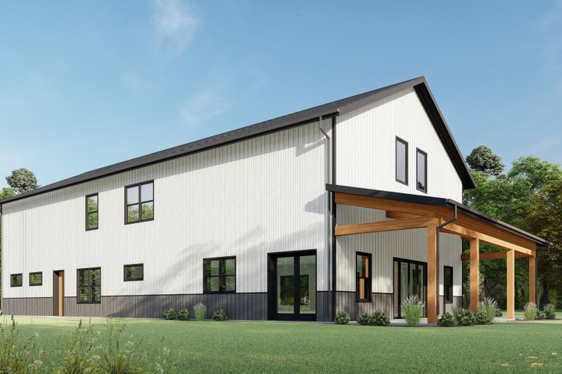 Home Plan - Exterior - Other Elevation 5 for Barndominium House Plan #1092-35 - 4 bed, 3 bath