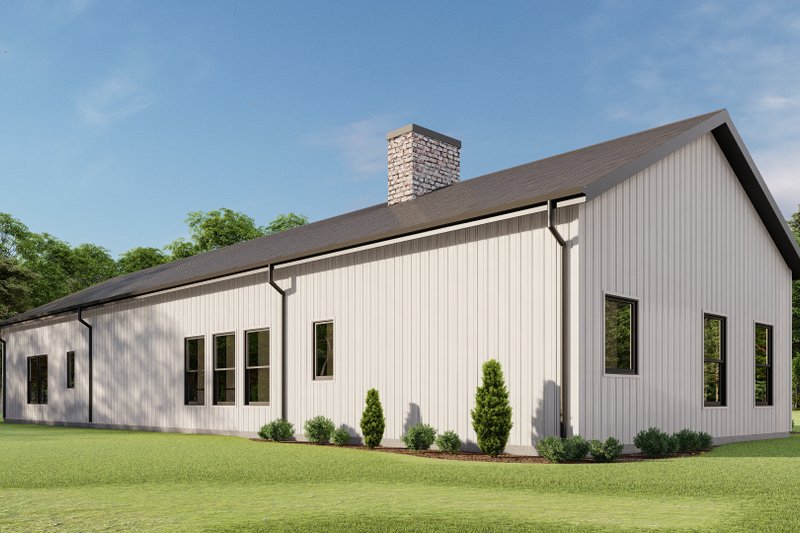 Dream House Plan - Exterior - Other Elevation 4 for Barndominium House Plan #1092-42 - 4 bed, 2.5 bath