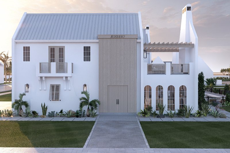 House Blueprint - Exterior - Other Elevation 5 for Beach House Plan #455-766 - 4 bed, 3.5 bath