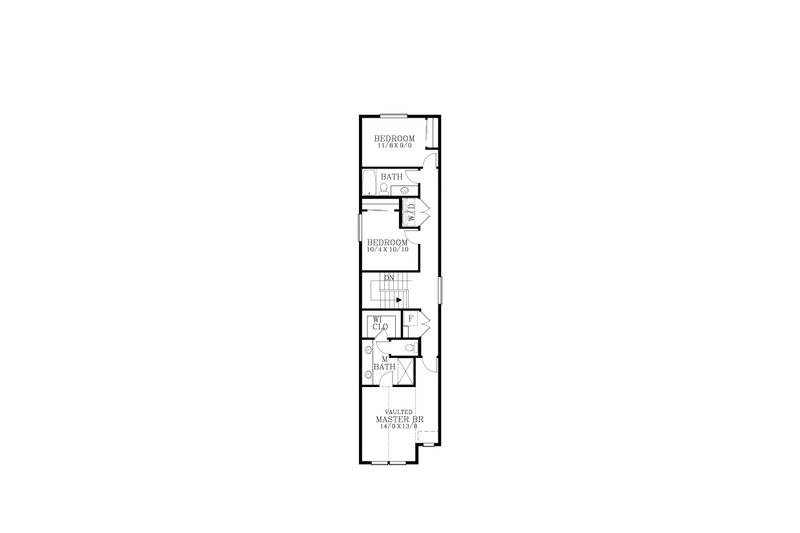 Home Plan - Floor Plan - Upper Floor for Craftsman House Plan #53-766 - 3 bed, 2.5 bath