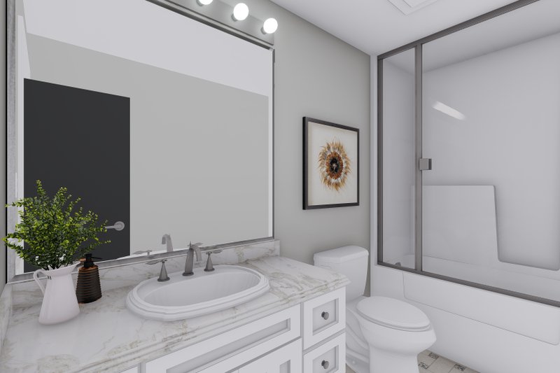 Architectural House Design - Interior - Bathroom for Farmhouse House Plan #1060-123 - 1 bed, 2 bath