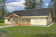 Cabin Style House Plan - 3 Beds 2 Baths 2484 Sq/Ft Plan #117-513 