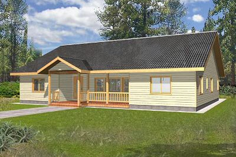 House Plan Design - Cabin Exterior - Front Elevation Plan #117-513