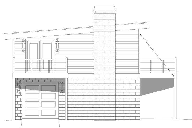 House Blueprint - Exterior - Other Elevation for Contemporary House Plan #932-296 - 1 bed, 1 bath
