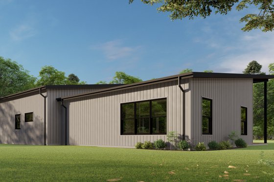 Exterior - Other Elevation 3 for Barndominium House Plan #1092-46 - 2 bed, 2 bath