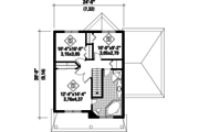 Traditional Style House Plan - 3 Beds 1 Baths 1406 Sq/Ft Plan #25-4342 