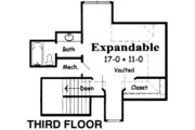 European Style House Plan - 4 Beds 3 Baths 3206 Sq/Ft Plan #329-106 