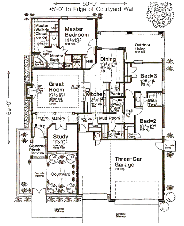 Home Plan - European Floor Plan - Main Floor Plan #310-982
