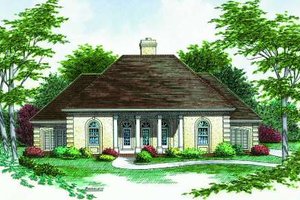 Traditional Exterior - Front Elevation Plan #45-308