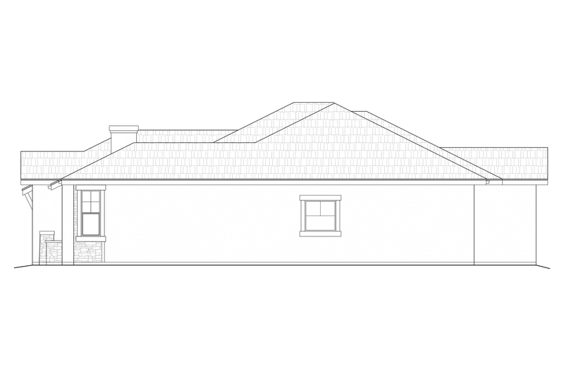 House Plan Design - Exterior - Other Elevation 1 for Ranch House Plan #1108-15 - 4 bed, 2.5 bath