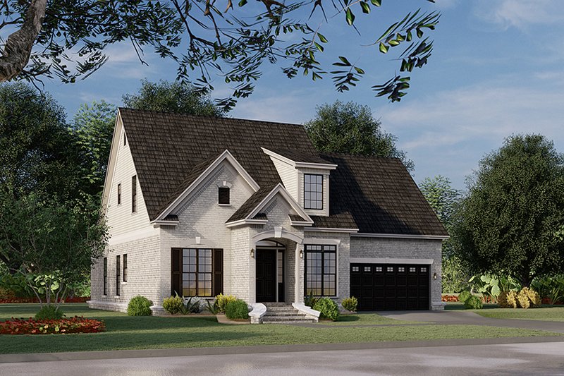 Home Plan - Exterior - Front Elevation 4 for European House Plan #17-2985 - 3 bed, 2.5 bath