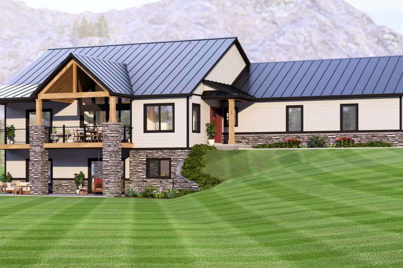 Country Style House Plan - 1 Beds 1.5 Baths 2028 Sq/Ft Plan #1064-363