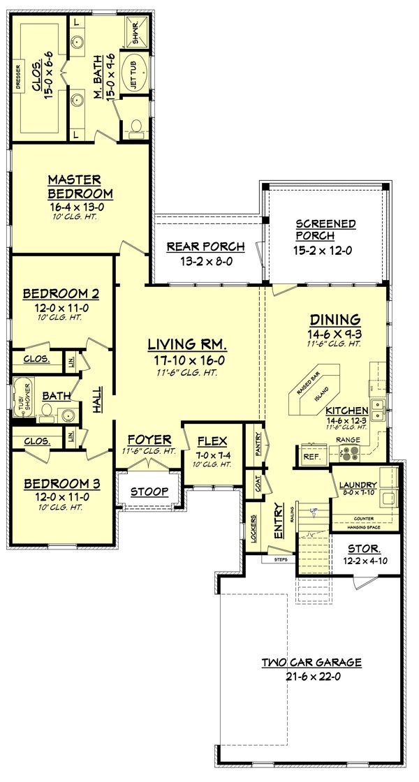 Dream House Plan - European Floor Plan - Main Floor Plan #430-85