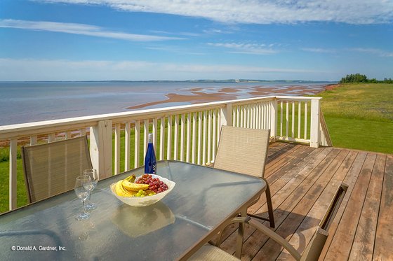 Exterior - Rear Elevation 1 for Country House Plan #929-529 - 3 bed, 3.5 bath