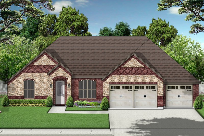 Architectural House Design - Traditional Exterior - Front Elevation Plan #84-590