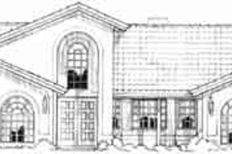 Dream House Plan - Adobe / Southwestern Exterior - Front Elevation Plan #1-733