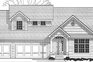 Traditional Exterior - Front Elevation Plan #67-696