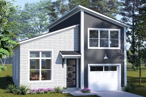Dream House Plan - Exterior - Front Elevation for Modern House Plan #513-2477 - 3 bed, 3 bath
