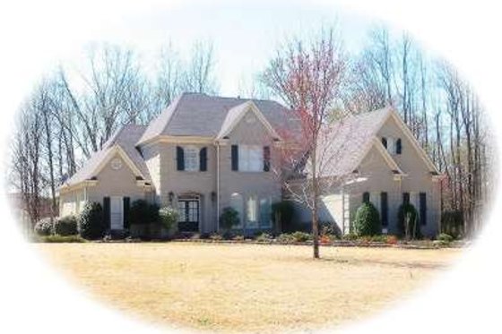 Exterior - Front Elevation for Colonial House Plan #81-1598 - 4 bed, 3.5 bath