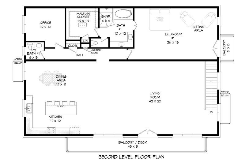 Contemporary Style House Plan - 2 Beds 2.5 Baths 3898 Sq Ft Plan #932 