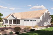 Farmhouse Style House Plan - 3 Beds 2 Baths 1396 Sq/Ft Plan #1106-178 Exterior 