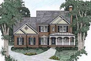 Traditional Exterior - Front Elevation Plan #129-107