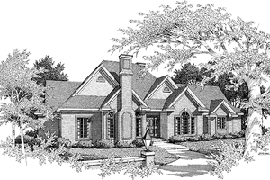 Ranch Exterior - Front Elevation Plan #57-627