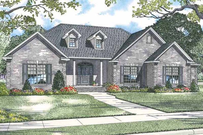 Architectural House Design - Country Exterior - Front Elevation Plan #17-2914