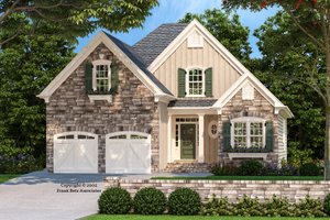 Country Exterior - Front Elevation Plan #927-683