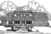 Country Style House Plan - 3 Beds 2.5 Baths 1776 Sq/Ft Plan #60-832 