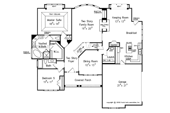 Floor Plan - Main Floor for Country House Plan #927-890 - 5 bed, 4 bath
