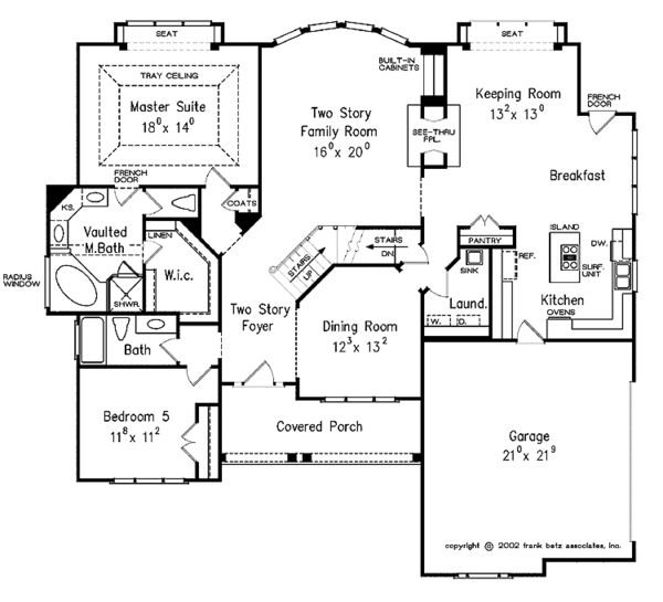 Home Plan - Country Floor Plan - Main Floor Plan #927-890